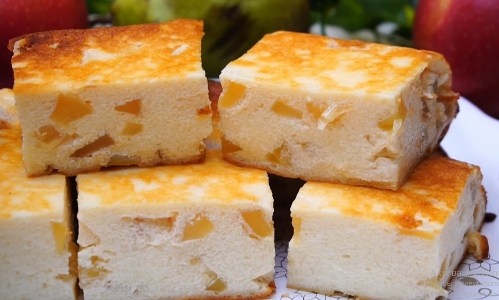 Шарлотка с яблоками и творогом -пошаговый рецепт с фото