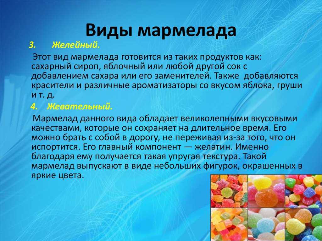 Из чего делают мармелад?