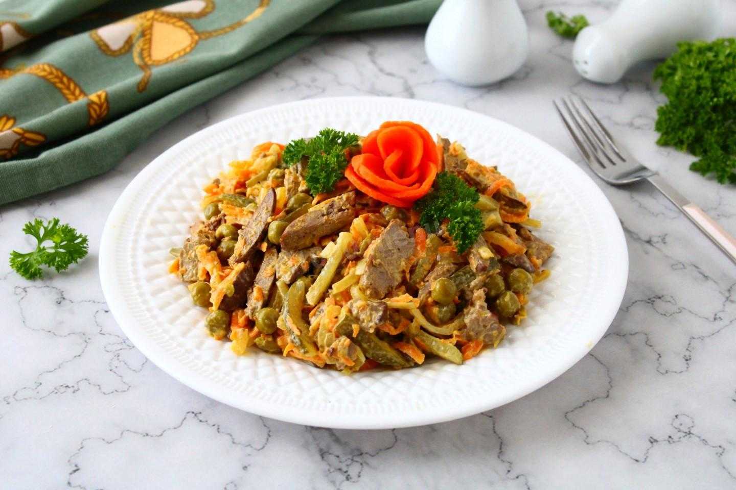 Вкусный салат обжорка - классический рецепт приготовления