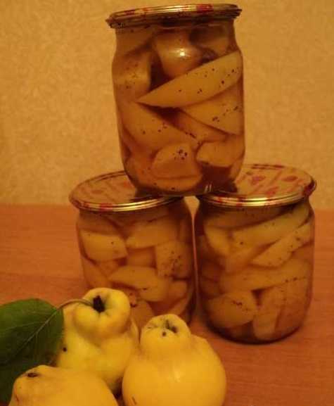 Заготовки из айвы на зиму