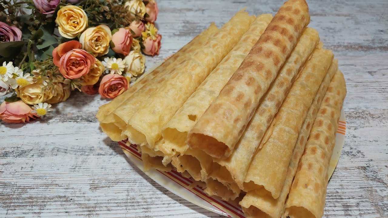 Вафельные трубочки со сгущенкой