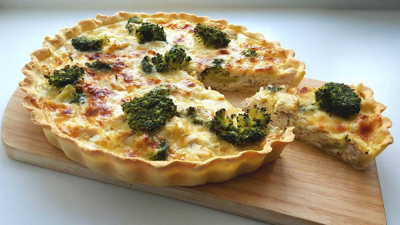 Киш с лососем и брокколи рецепты