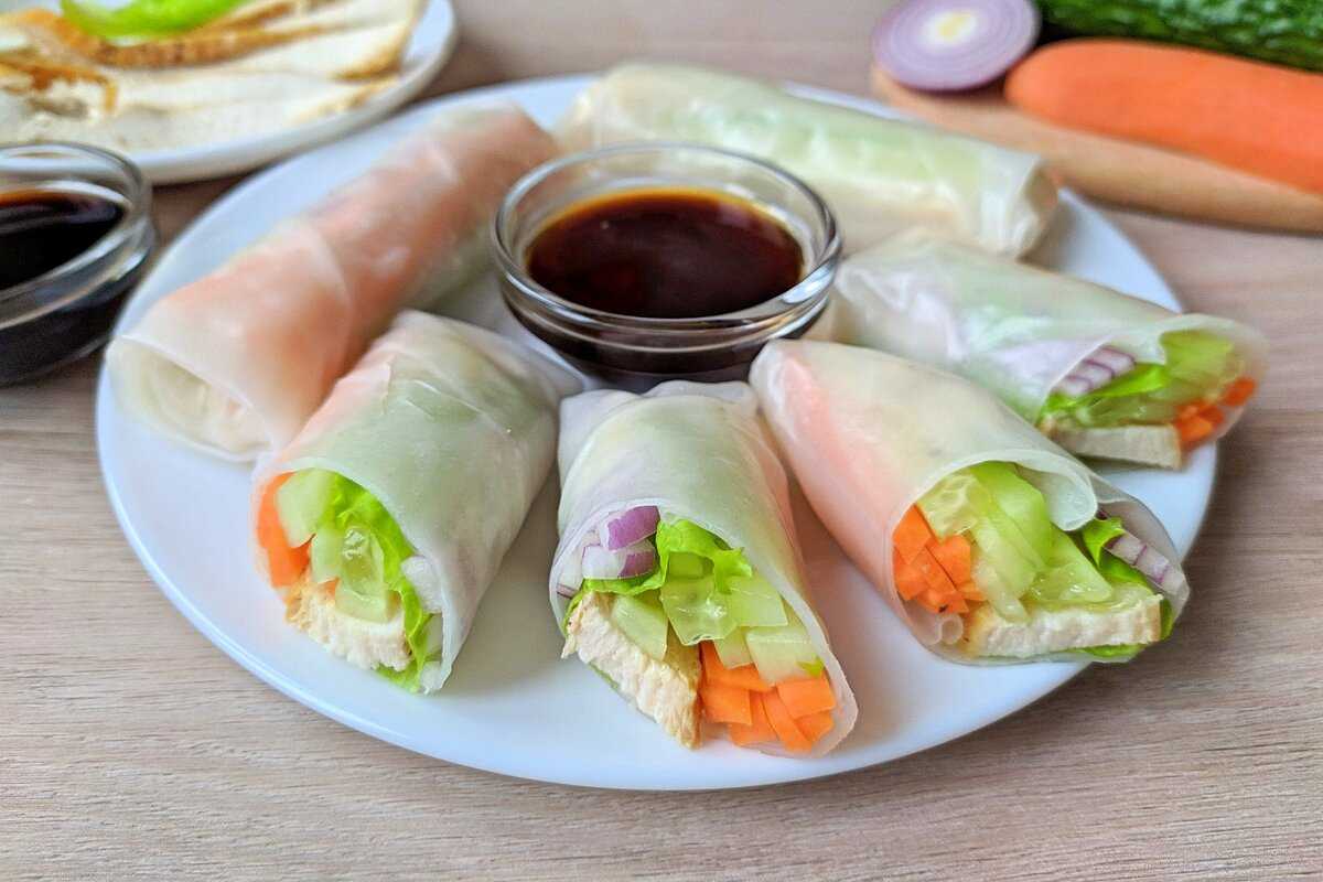 Спринг-роллы: рецепты приготовления с овощами, мясом