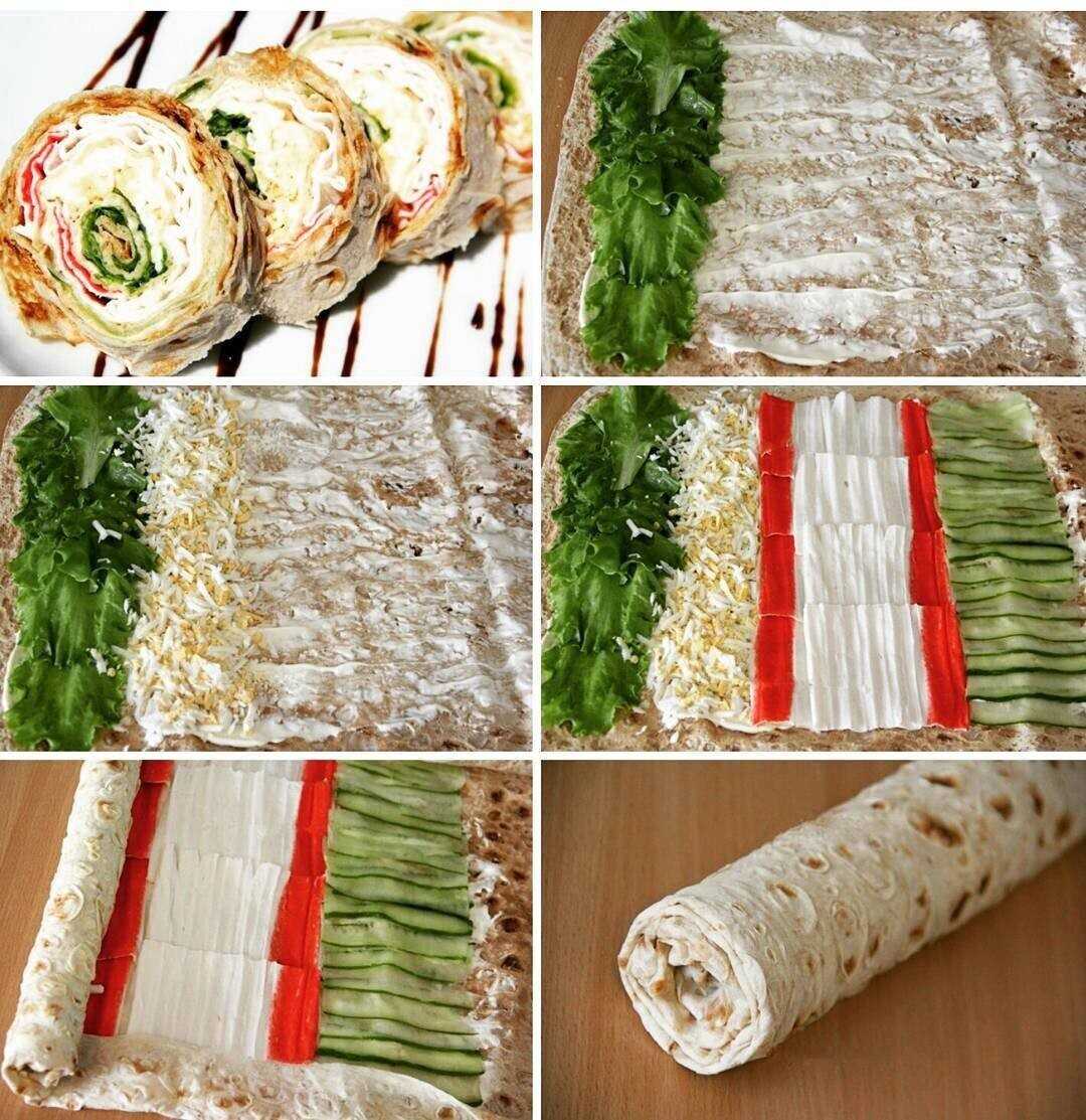 Отличные рецепты лаваша с аппетитной начинкой из крабовых палочек — вкусные рулеты и не только