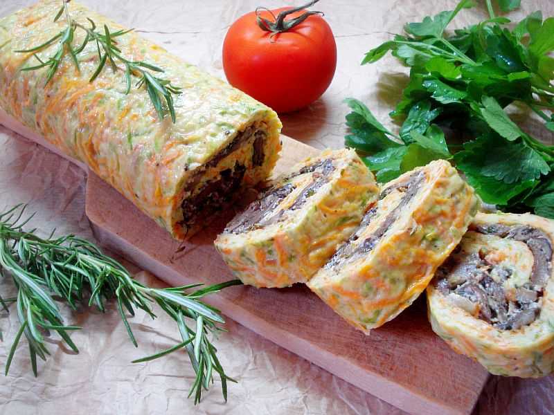 Рулет из кабачков с сыром - пошаговый рецепт с фото