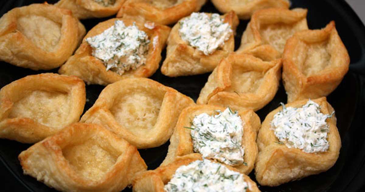 Тарталетки из слоеного теста в домашних условиях без формочек и формочках