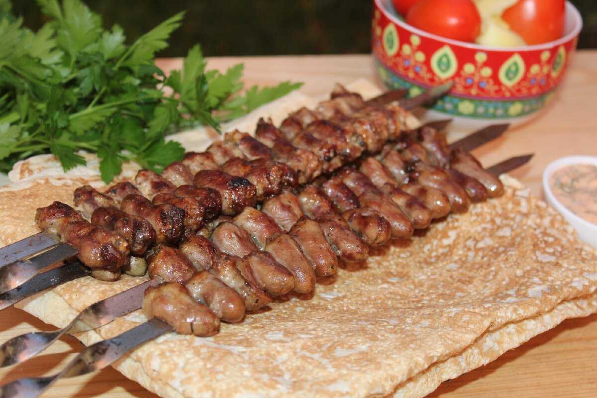 Шашлык из куриных сердечек | пошаговые рецепты с фото