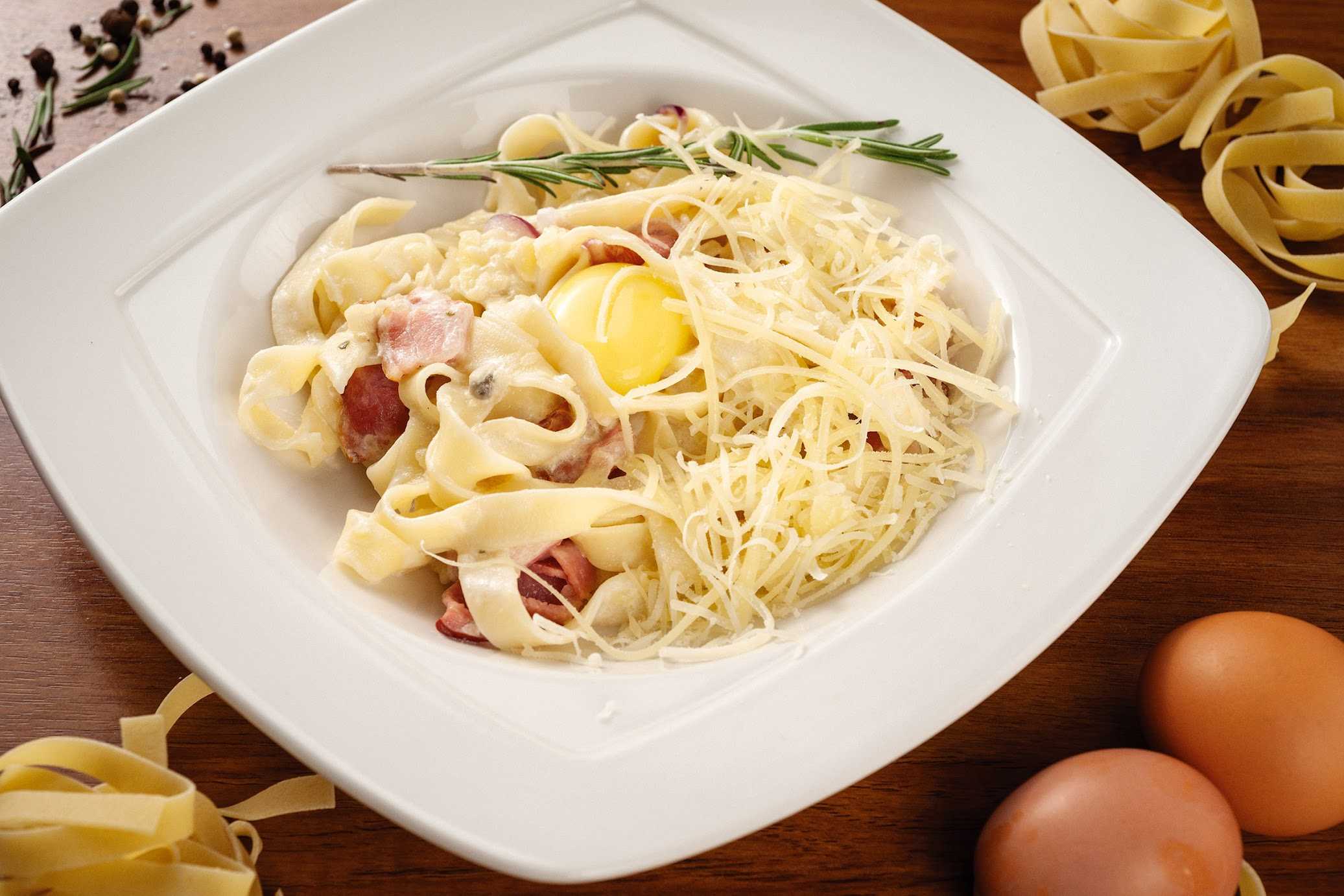 Рецепт пасты фетучини с прошутто с пошаговыми фото — готовим самостоятельно макароны и паста быстро и просто