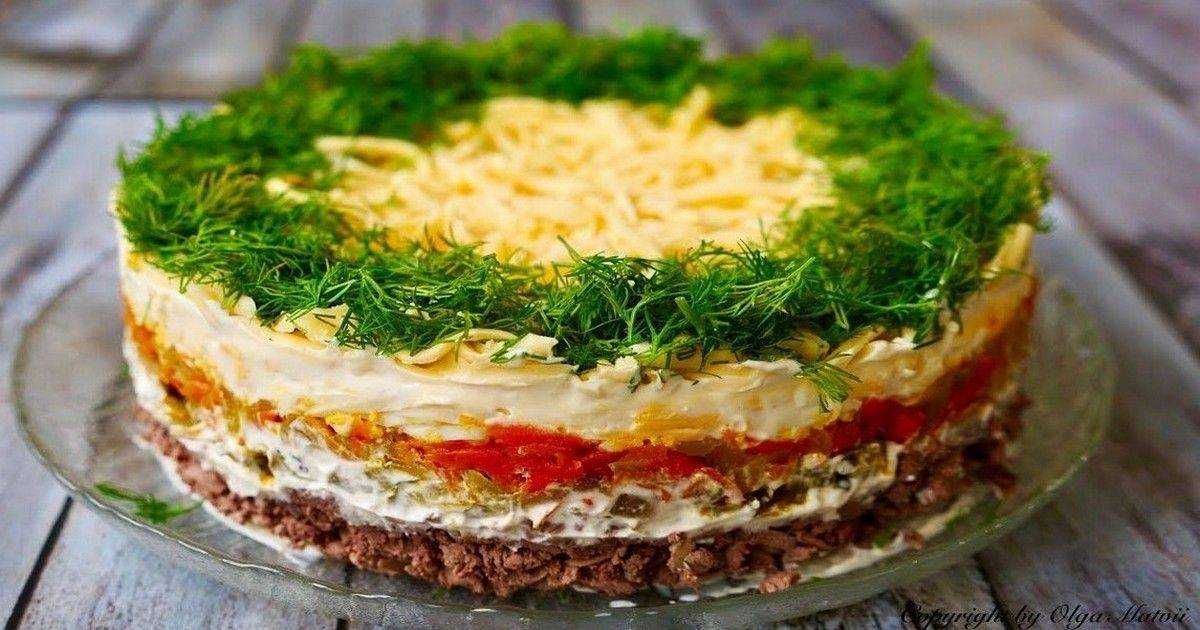 Салат с говяжьей печенью, луком и морковью: рецепт с фото пошагово