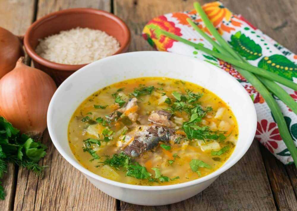 Рыбный суп из консервов (сайры или горбуши) быстро и очень вкусно - простой пошаговый рецепт с фото от алены каменевой