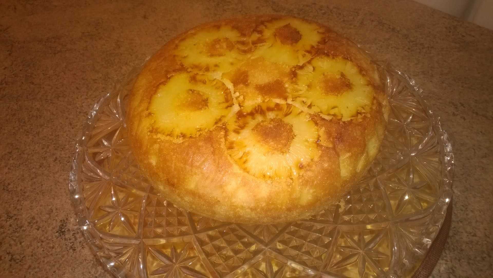 Ананасовый пирог в мультиварке. рецепты для мультиварки