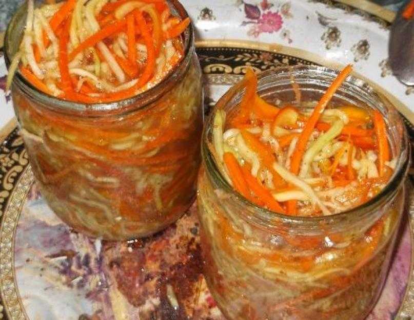 Кабачки по корейски на зиму с морковью и корейской приправой