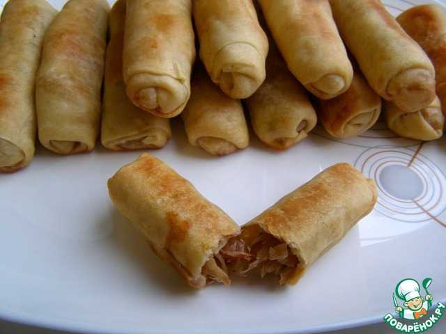 Пирожки сигары с картошкой рецепт. хрустящие пирожки с капустой. готовим пирожки сигары с картошкой и капустой