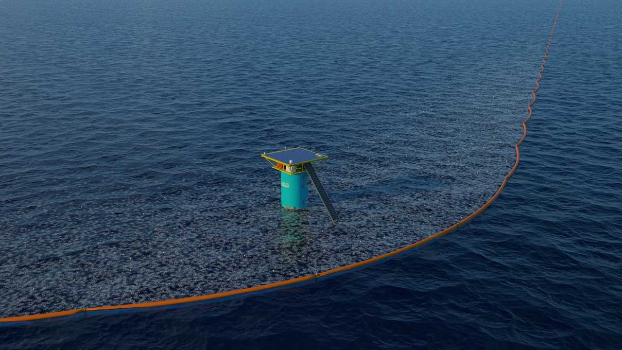 The ocean cleanup запускает систему массовой очистки океана от пластика