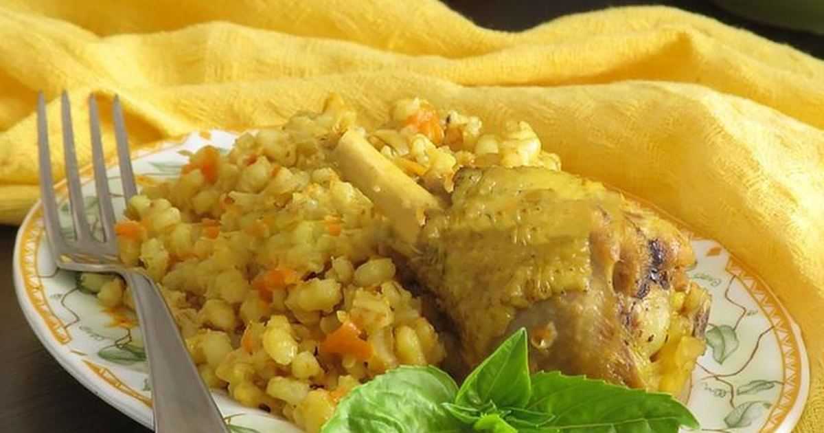 Перловка с курицей и грибами - пошаговый рецепт с фото |  разное