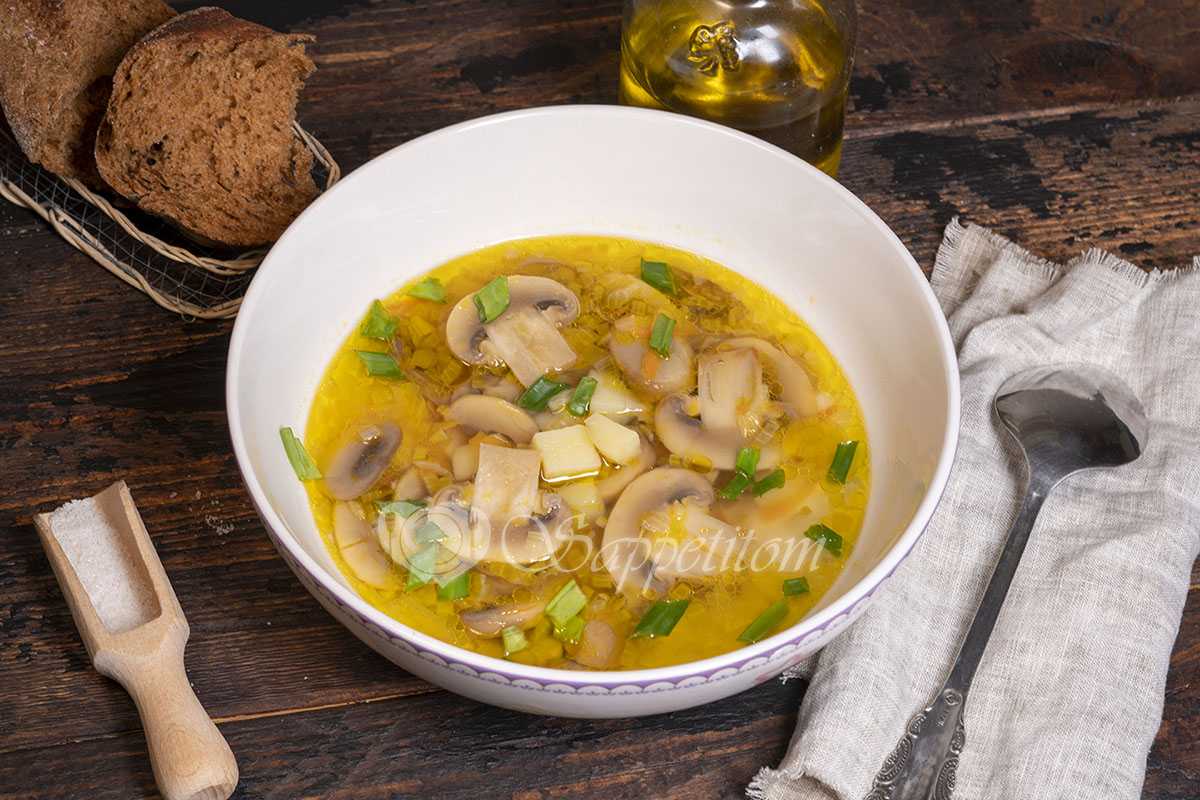 Суп с грибами и мясом по домашнему рецепту с фото