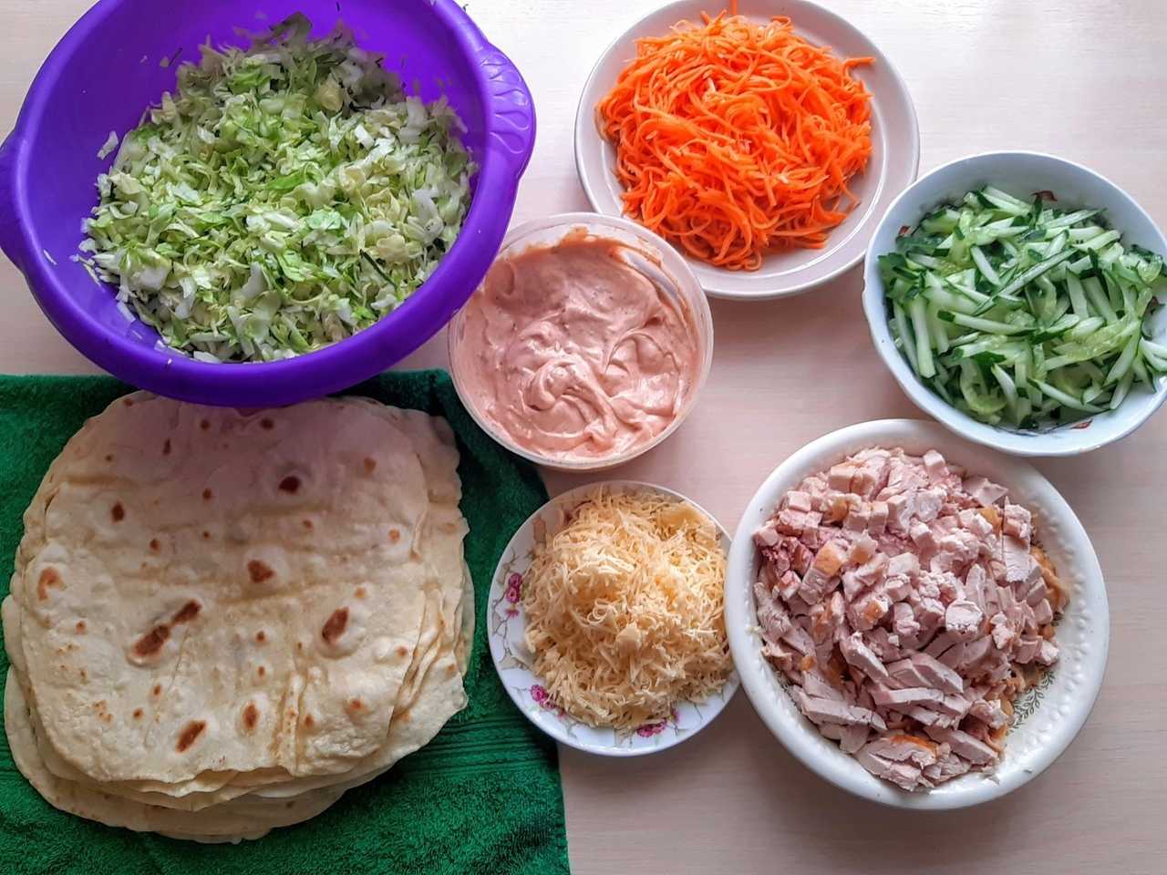 Шаурма с курицей в домашних условиях - простые рецепты