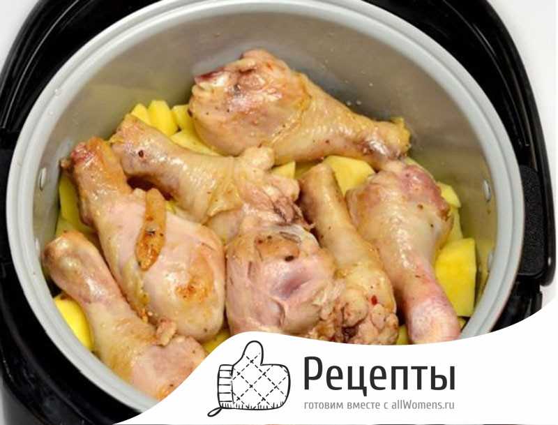 Картошка с курицей в мультиварке -пошаговый рецепт с фото
