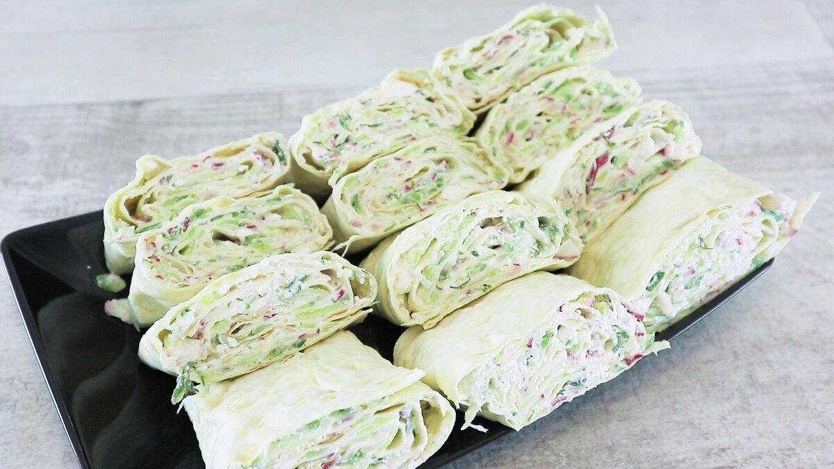 Как приготовить вкусную закуску лаваш с зеленью – 3 домашних рецепта на сковороде