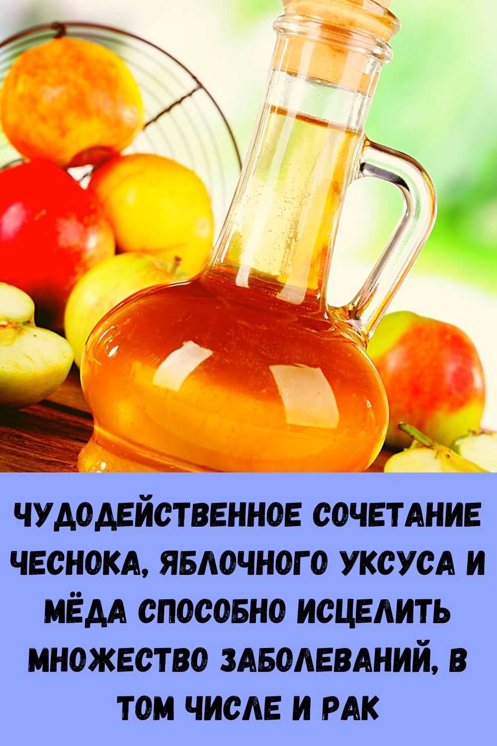 Яблочный уксус с медом, свойства и применение напитка