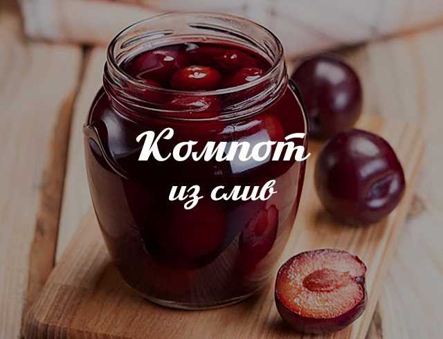 Компот из слив - как приготовить на зиму со стерилизацией и без по рецептам с фото