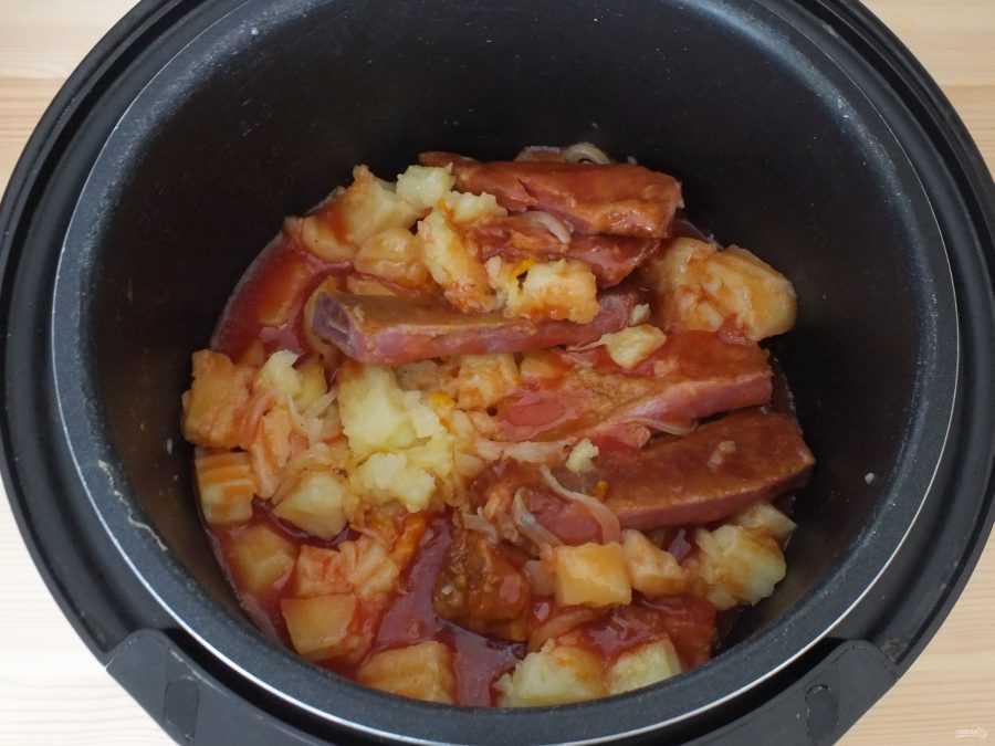 Картошка со свиными ребрышками