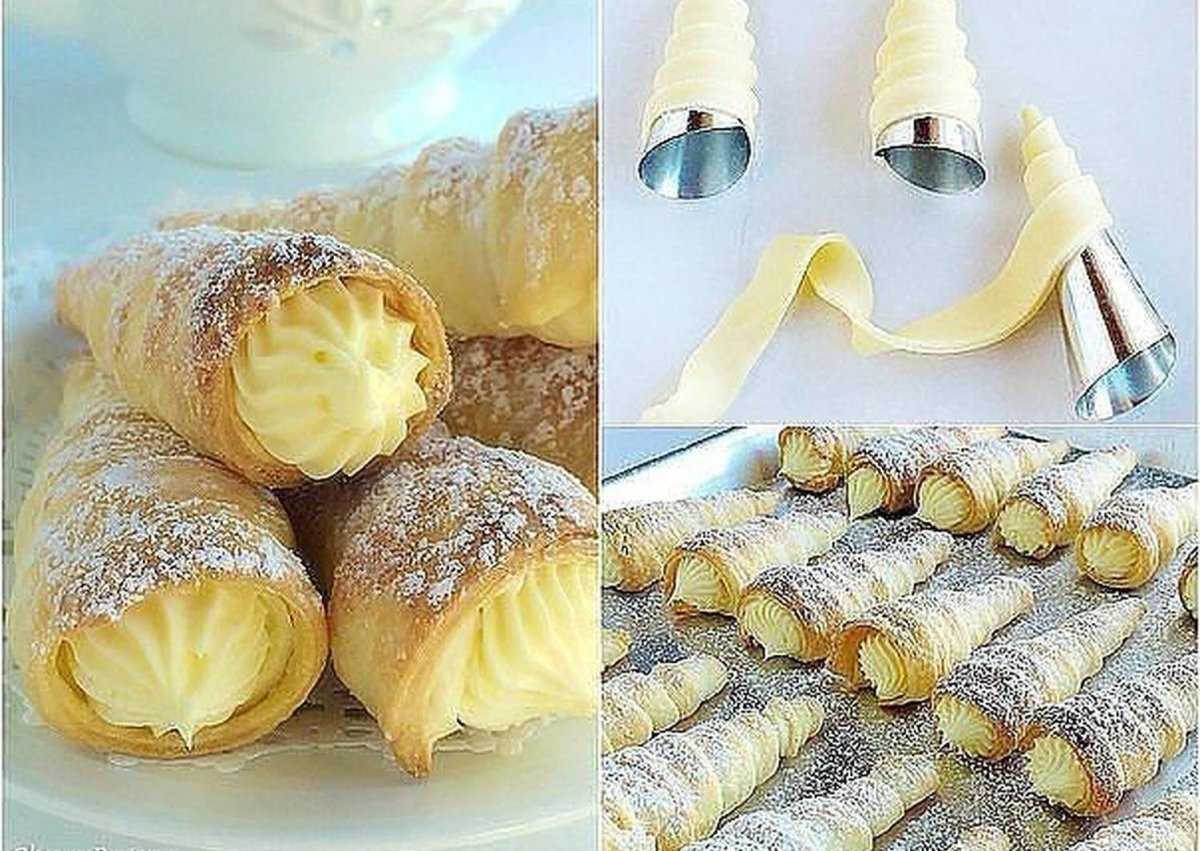 Трубочки с белковым заварным кремом ⋆ готовим вкусно, красиво и по-домашнему!
