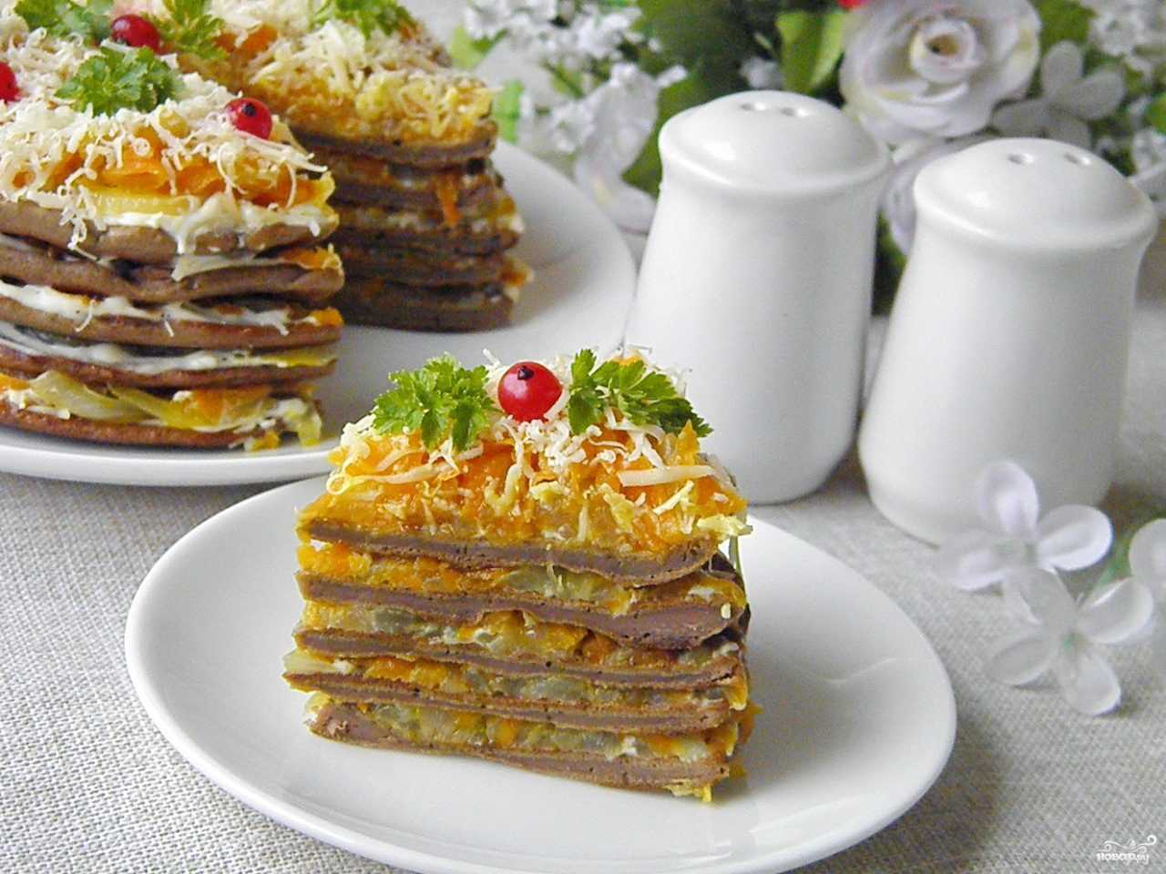 Салат с куриной печенью и солеными огурцами: рецепт с фото