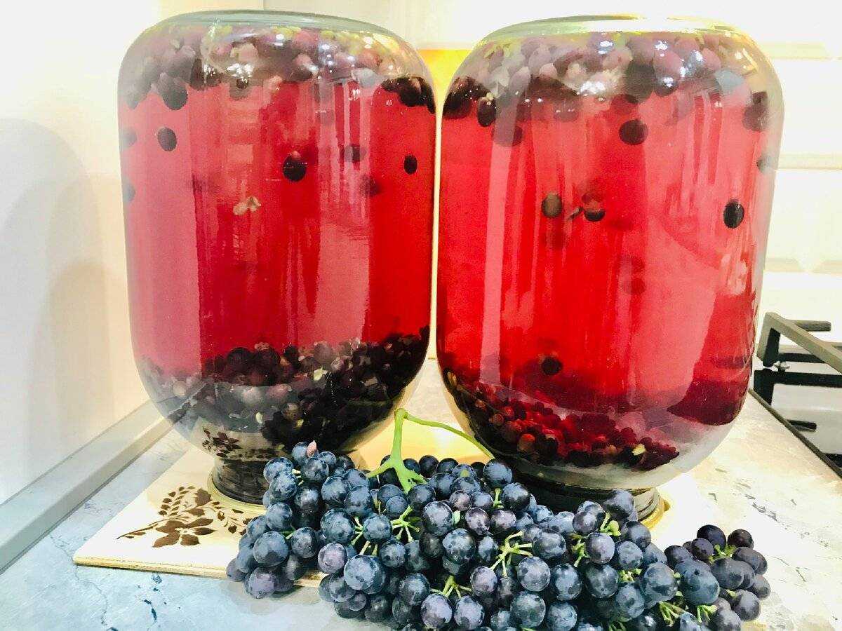 Компот из винограда на зиму: рецепт, как варить, как закрыть, с чем сочетается виноград в компоте