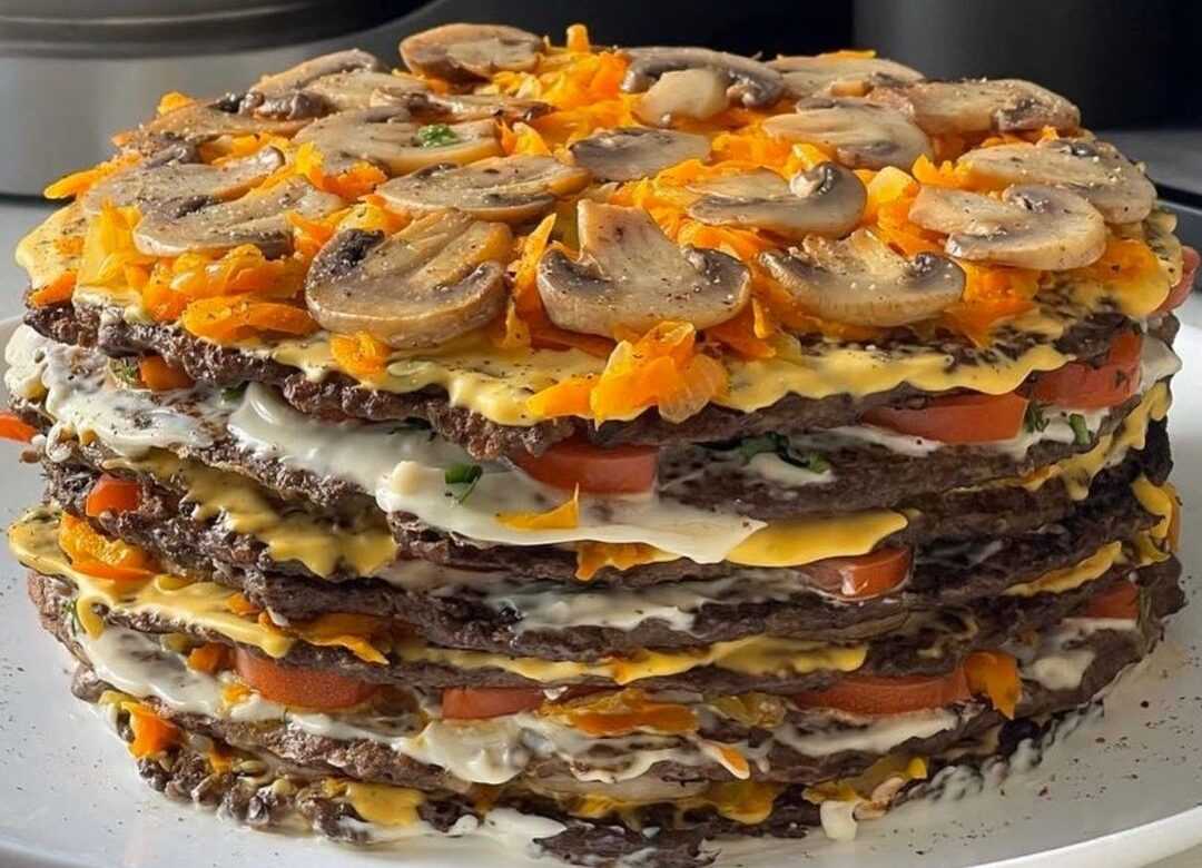 Печеночный торт из куриной печени — 12 пошаговых рецептов