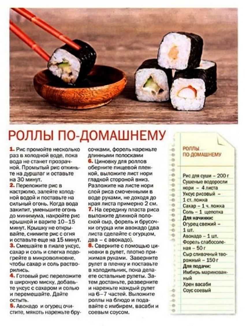 Как приготовить роллы дома